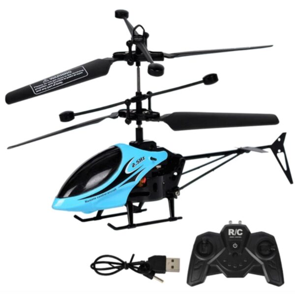 Mini Remote Control Helicopter for Indoor Flying – 2-Channel RC Toy for Kids