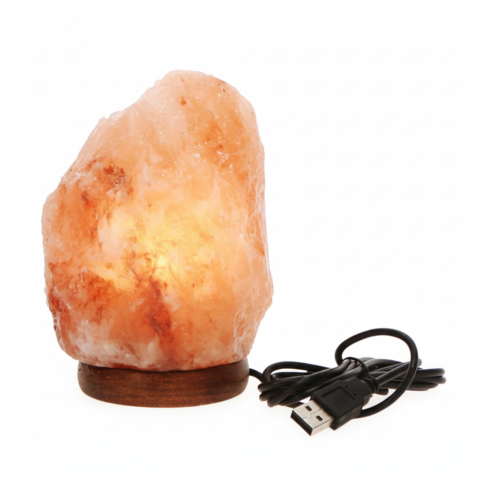 Himalayan Rock Salt Lamp Soothing Soft Light