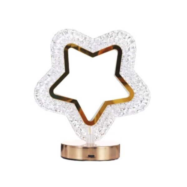 Rechargeable LED Crystal Lamp – 3000K–7000K Acrylic Touch Light