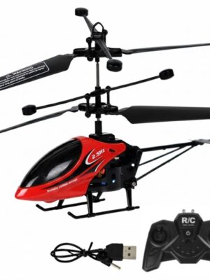 Mini Remote Control Helicopter for Indoor Flying – 2-Channel RC Toy for Kids